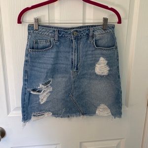 Hollister jeans skirt